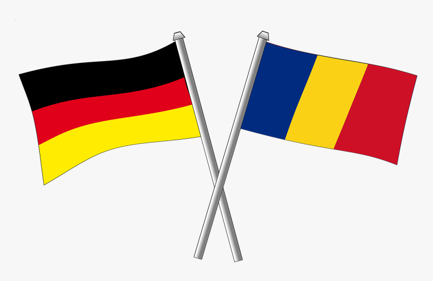 German And Romania Flag, HD Png Download, Free Download