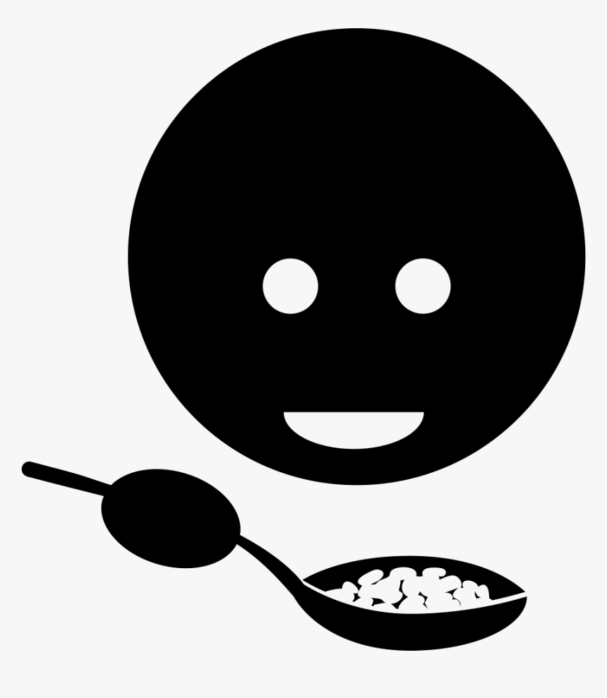 Child Eating Food With A Spoon - Child Eating Icon, HD Png Download, Free Download