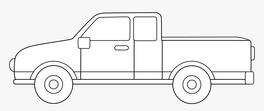 Transparent Pick Up Truck Png - Pickup Truck Clipart Outline, Png Download, Free Download