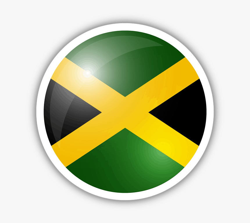 Jamaica Flag In A Circle, HD Png Download, Free Download