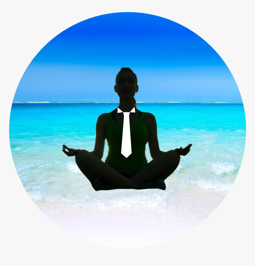 Clip Art Meditation Sea - Sitting, HD Png Download, Free Download