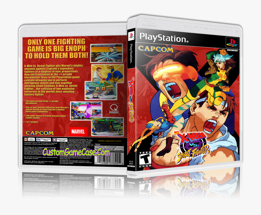 Transparent Vs Street Fighter Png - X Men Vs Street Fighter Cover, Png Download, Free Download
