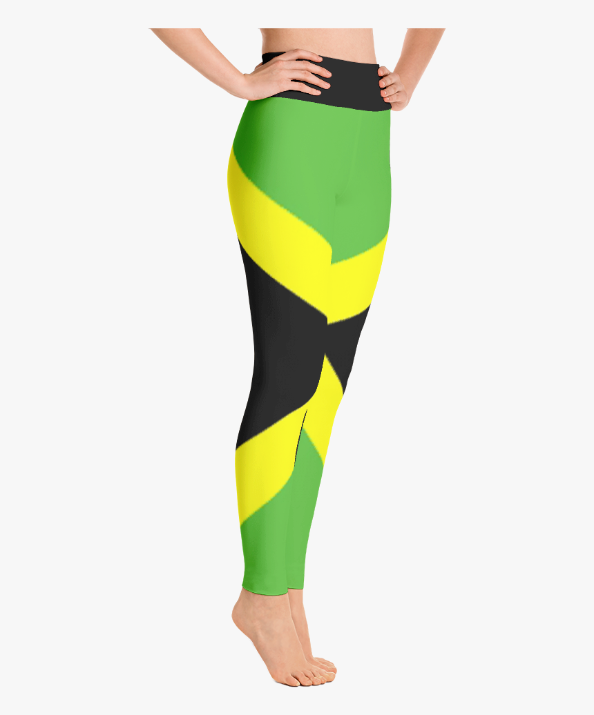 Jamaican Flag Yoga Leggings - Leggings, HD Png Download, Free Download