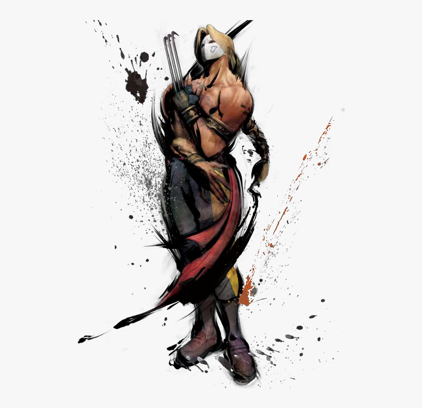 Street Fighter 4 Png Clip Black And White Download - Street Fighter Characters Vega, Transparent Png, Free Download