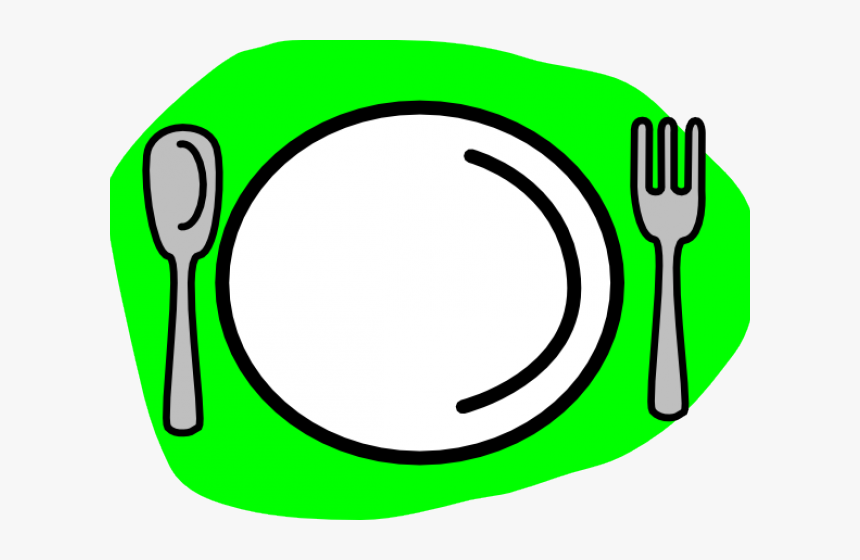 Irish Clipart Gym - Cartoon Plate Knife And Fork, HD Png Download, Free Download