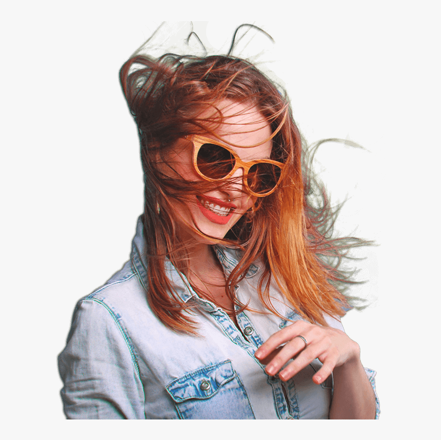 Girl With Sunglasses Png, Transparent Png, Free Download