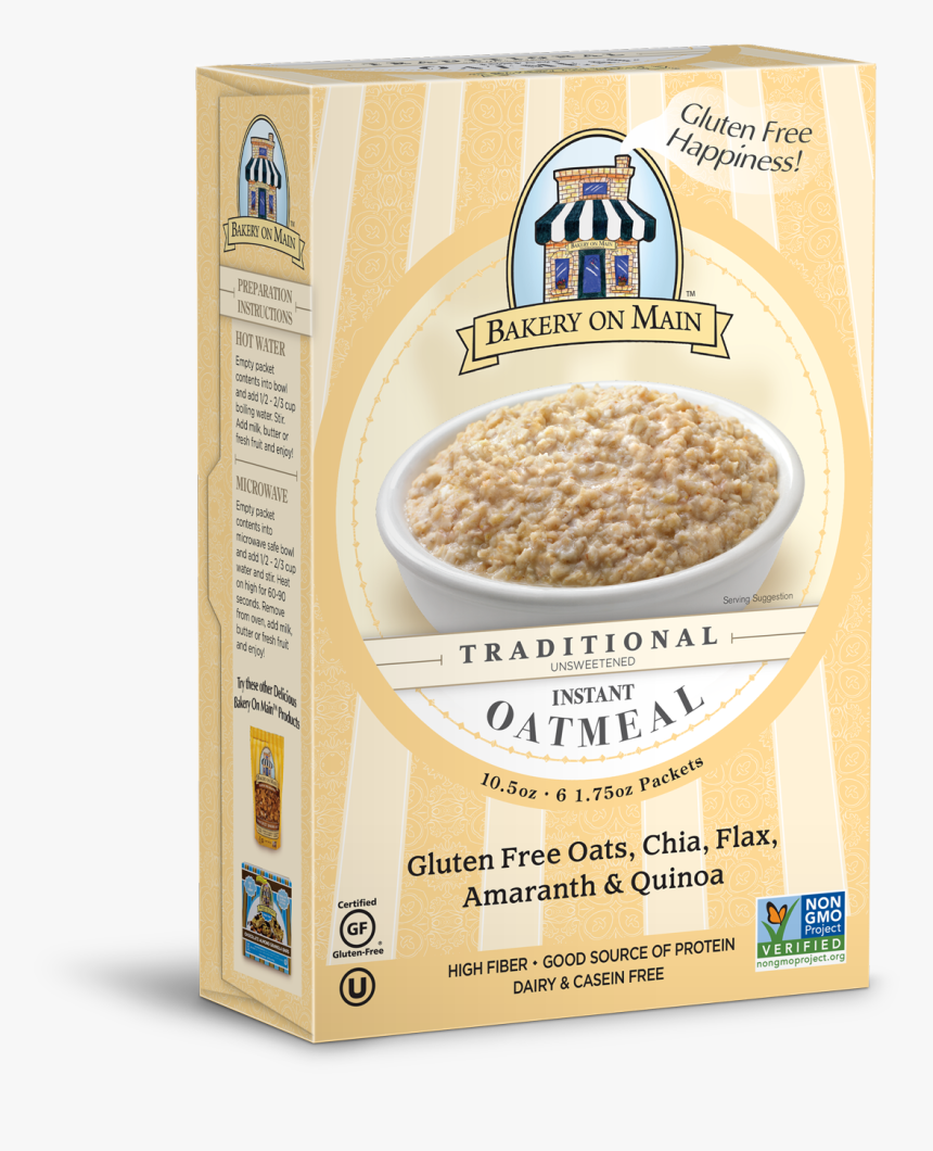 Oatmeal Clipart Rolled Oats - Oatmeal Box Transparent, HD Png Download, Free Download