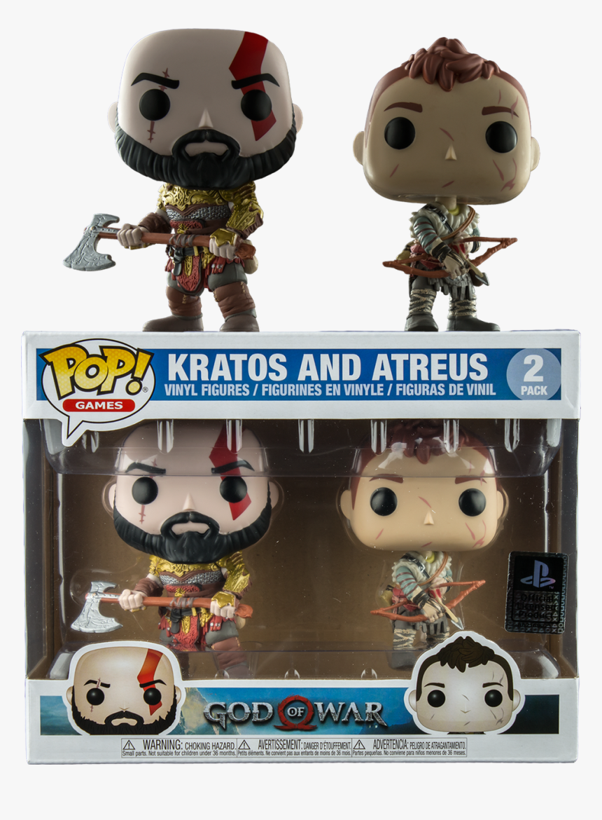 God Of War Kratos Png - Kratos And Atreus Funko Pop, Transparent Png, Free Download