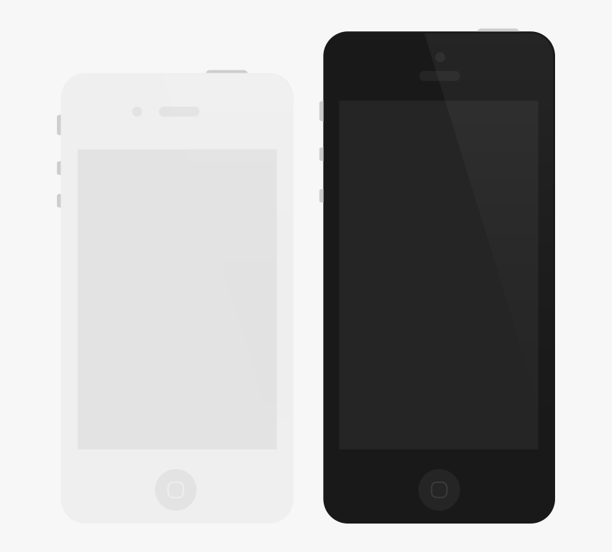 Pagelines Flat Iphone - Flat White Iphone Png, Transparent Png, Free Download