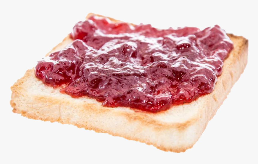 Jam Download Png Image - Strawberry Jam On White Toast, Transparent Png, Free Download