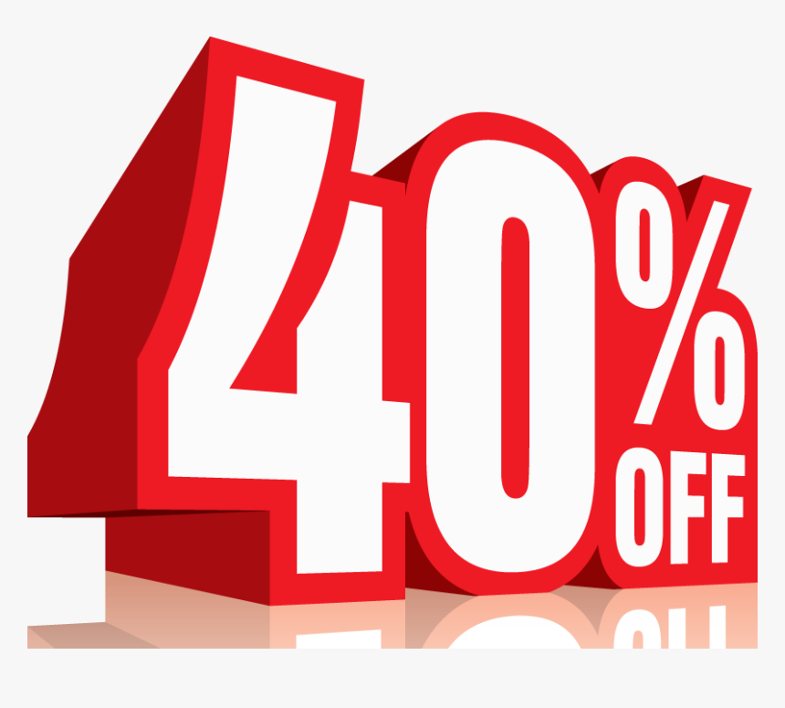 40 Discount, HD Png Download, Free Download