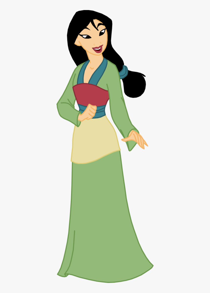 Mulan Green Dress Clipart, HD Png Download, Free Download