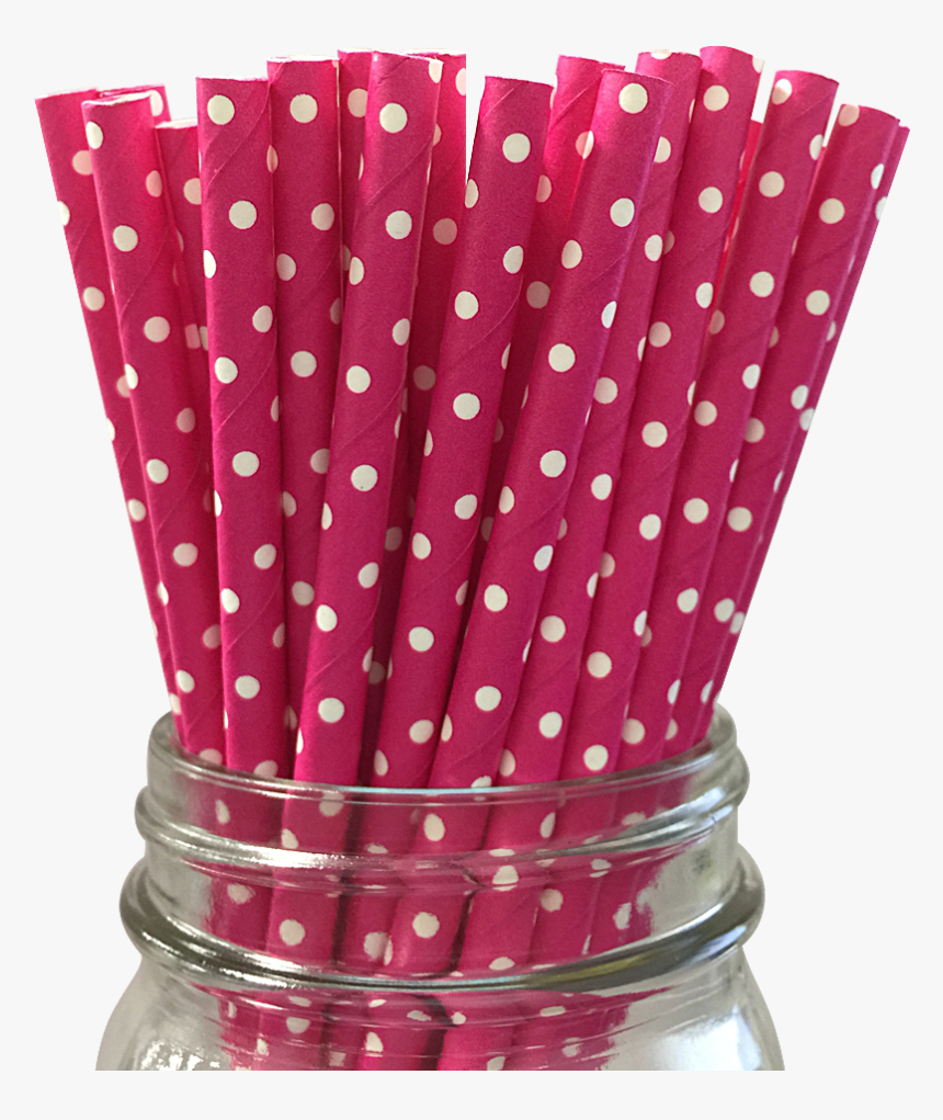Red And White Dot Paper Straws, HD Png Download, Free Download