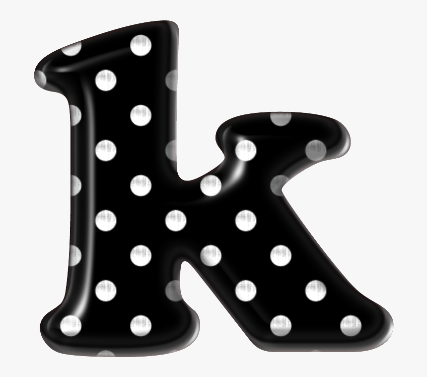 Black Polka Dots Alphabet Letters, HD Png Download, Free Download