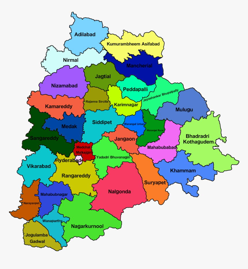 Telangana Assembly Constituencies Map, HD Png Download, Free Download