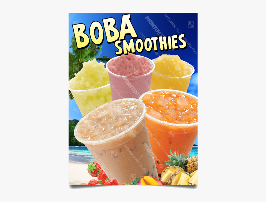 Bv-134 Boba Smoothies Poster - Smoothie Poster, HD Png Download, Free Download