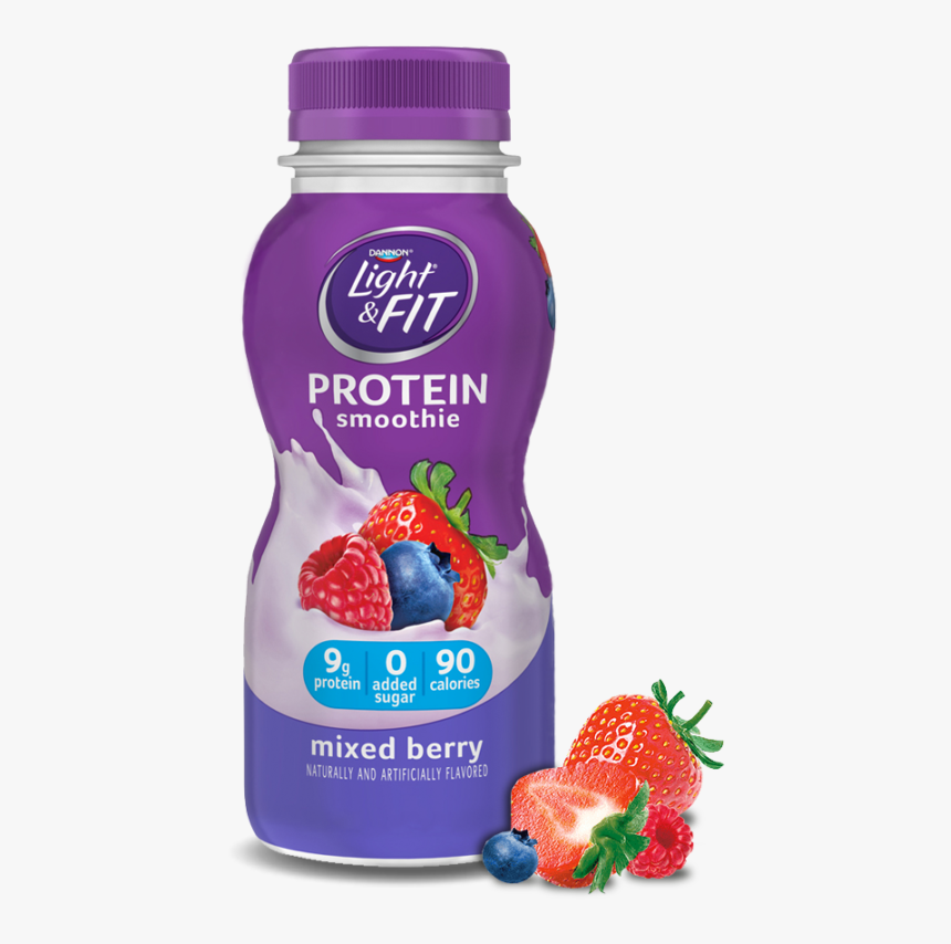 Light And Fit Protein Smoothie Mixed Berry, HD Png Download, Free Download