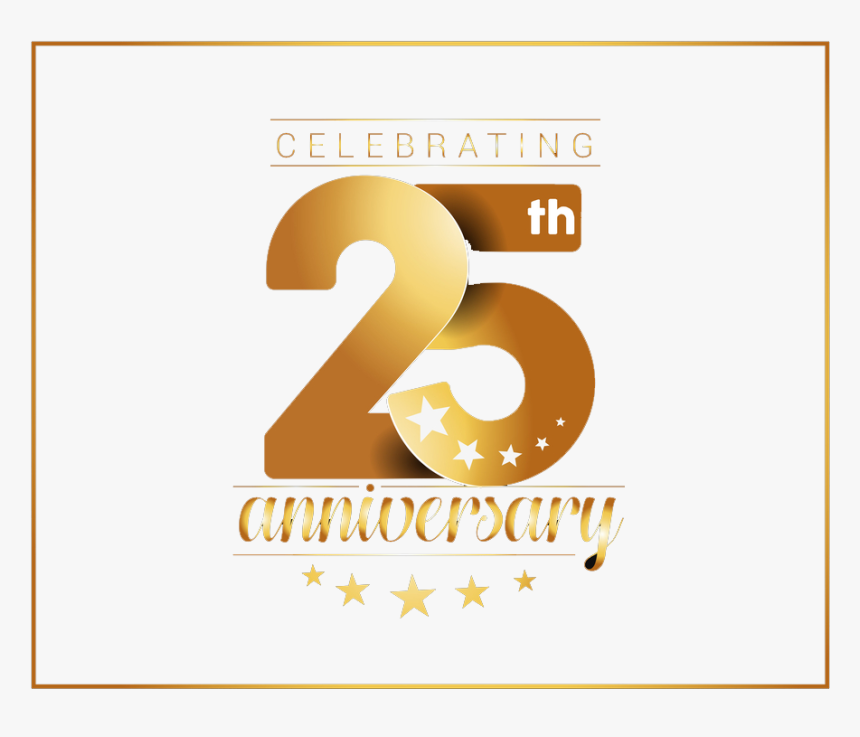 25th Anniversary Clipart - Number, HD Png Download, Free Download