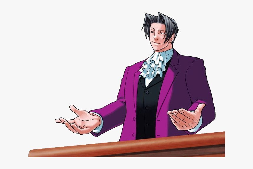 Phoenix Wright Ace Attorney Edgeworth - Miles Edgeworth Poses, HD Png Download, Free Download