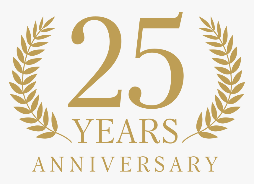 25th Anniversary 25th Anniversary Celebration Logo Vector Graphic