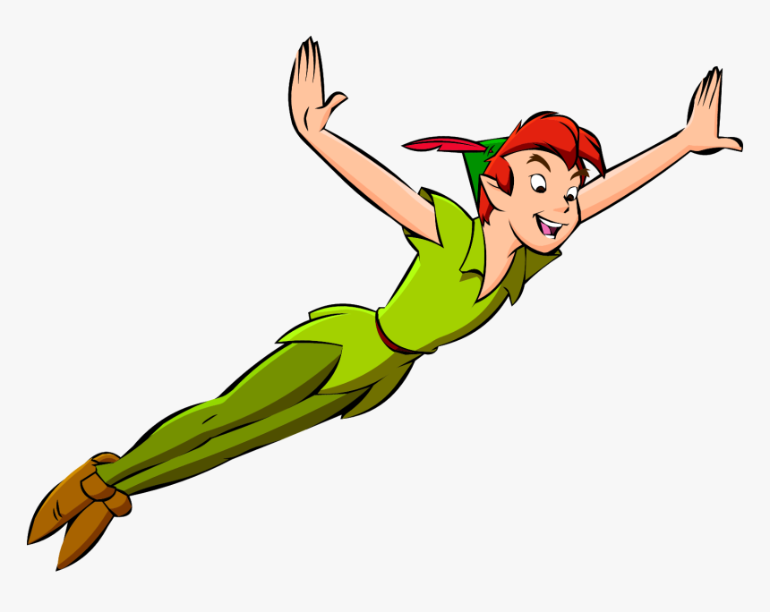 Download Peter Pan Free Download Png - Flying Peter Pan Clipart, Transparent Png, Free Download