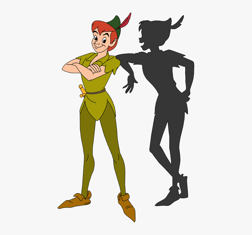Peter Pan Standing With His Shadow, HD Png Download, Free Download