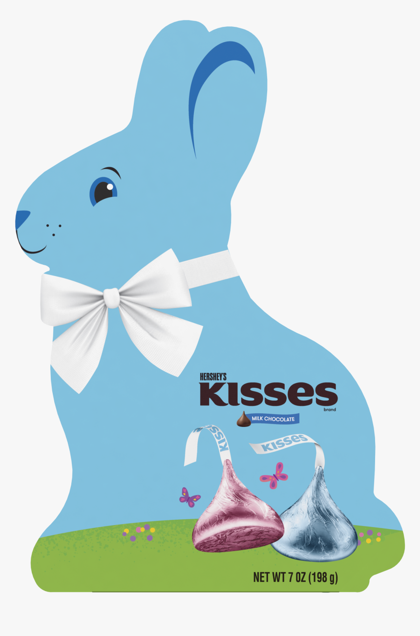 Hershey Kisses Milk Chocolate Easter Bunny Gift Box - Reese's Peanut Butter Cup Bunny, HD Png Download, Free Download