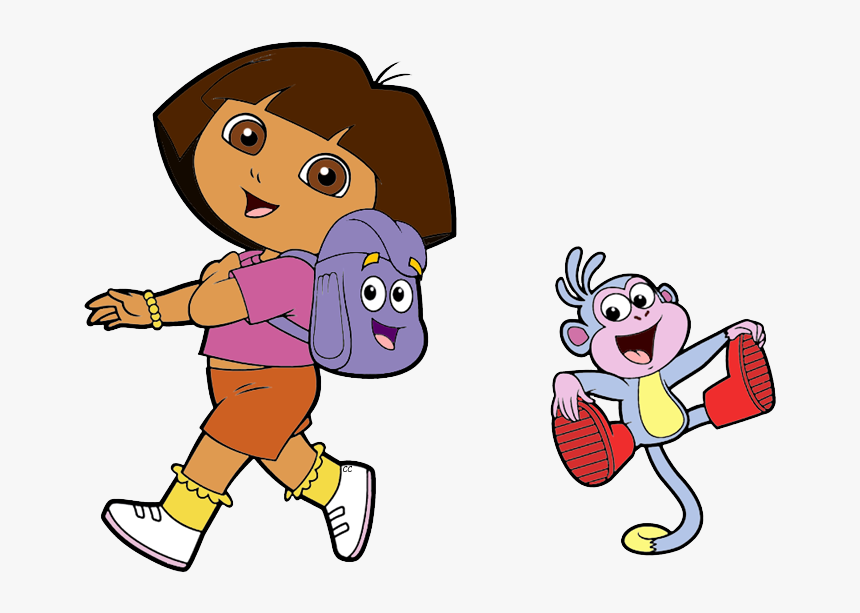 Dora The Explorer Clip Art - Dora The Explorer And Backpack, HD Png Download, Free Download