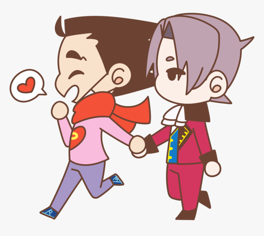 Ace Attorney College Phoenix And Edgeworth, HD Png Download, Free Download