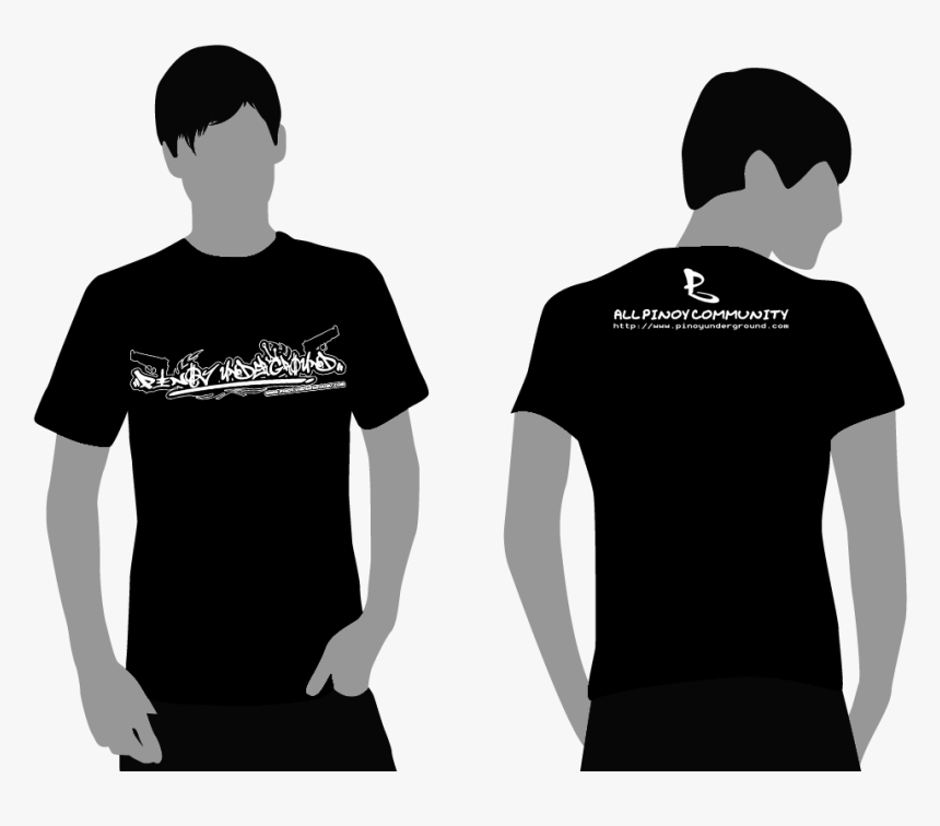 Nice Plain Black T Shirts 30 Widescreen Wallpaper - Front Back Black Shirt Png, Transparent Png, Free Download