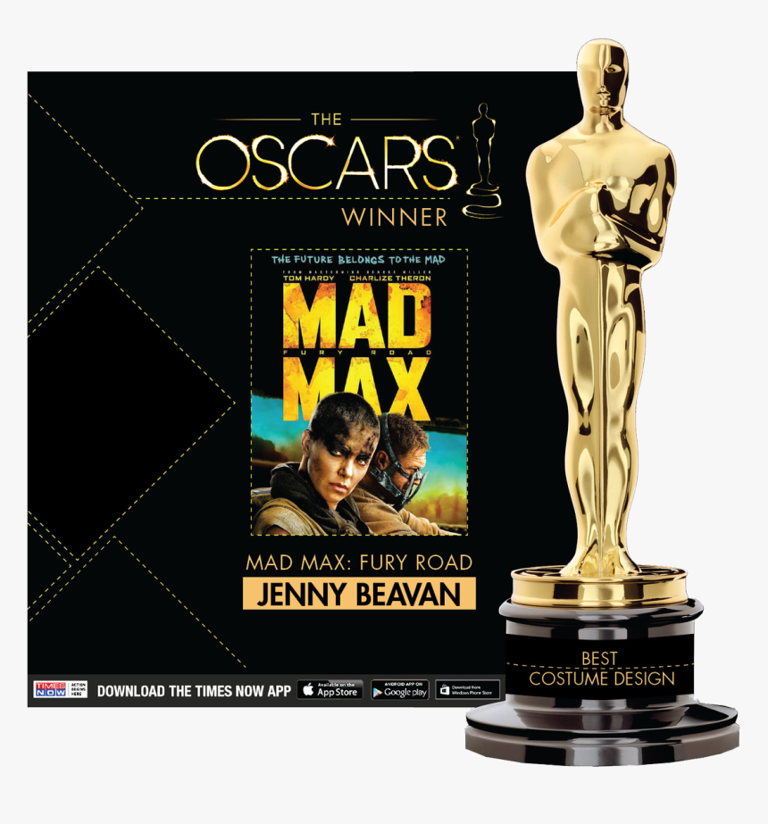 Jenny Beavan Takes Home The - Oscar Award, HD Png Download, Free Download