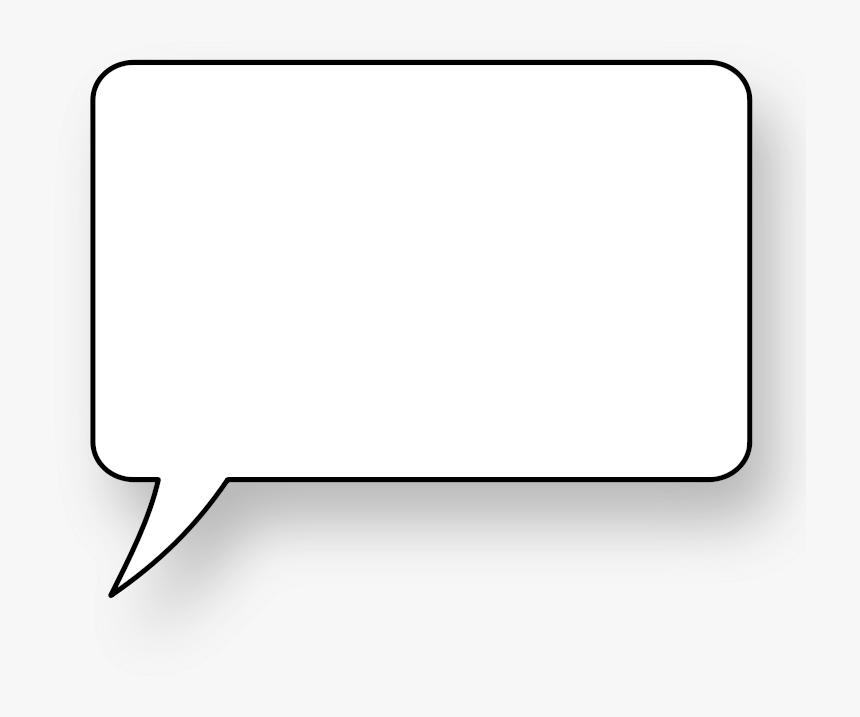 Speech Balloon Comics Comic Book Clip Art - Transparent Background Square Speech Bubble Png, Png Download, Free Download