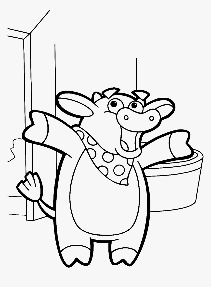 Dora The Explorer Benny Coloring Pages - Cartoon, HD Png Download, Free Download