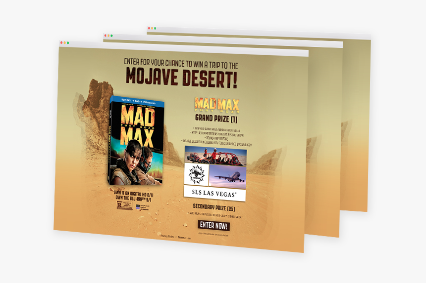 Mad Max - Display Advertising, HD Png Download, Free Download