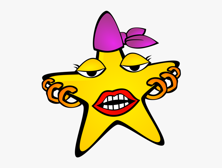 Flower,art,area - Female Star Cartoon, HD Png Download, Free Download