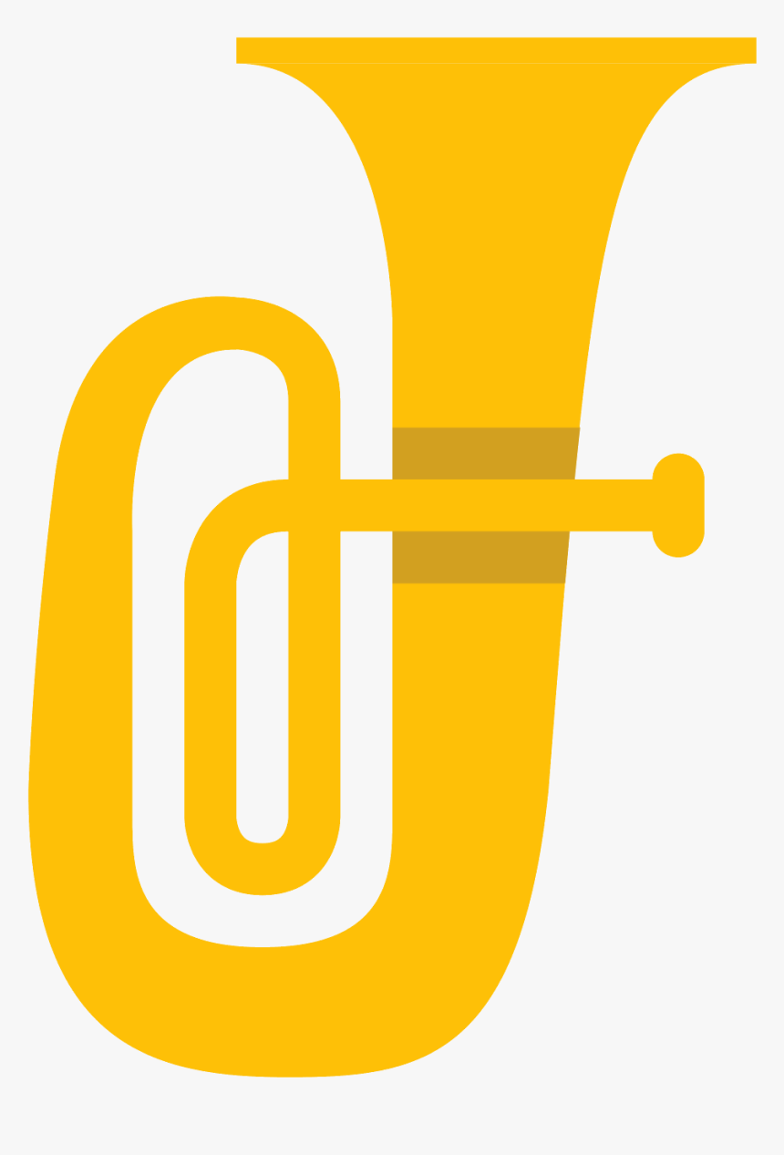 Tuba Silhouette Sousaphone Trumpet - Tuba Logo, HD Png Download, Free Download