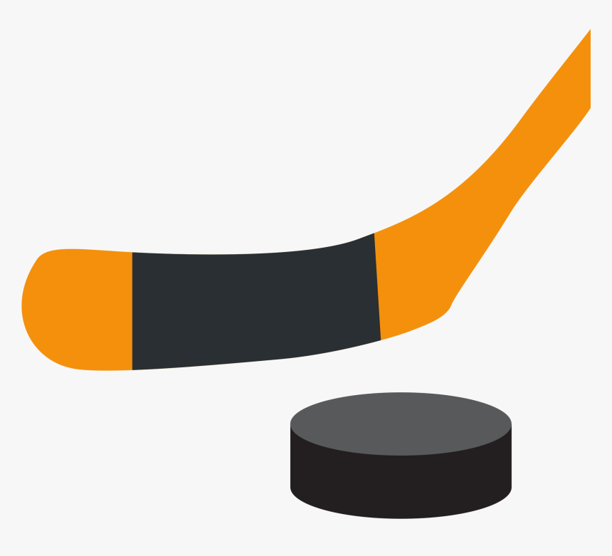 Hockey Stick And Puck Transparent Clipart , Png Download - Cartoon Ice Hockey Stick And Puck, Png Download, Free Download