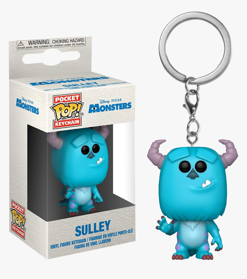 Sulley Pocket Pop Vinyl Keychain - Pop Funko Disney Keychain, HD Png Download, Free Download