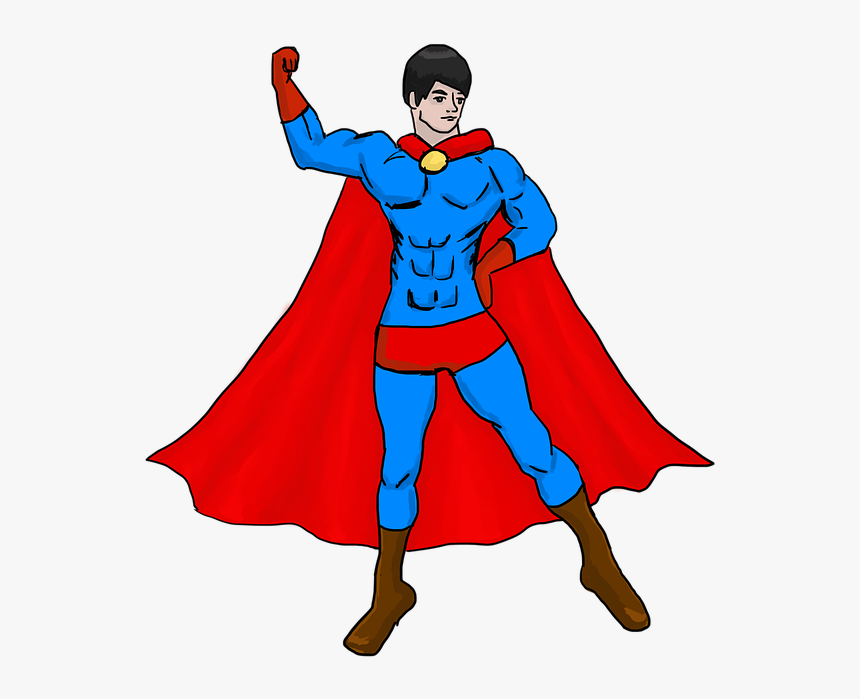 Superman, Hero, Superhero, Strong, Muscle, Muscular - Superman, HD Png Download, Free Download