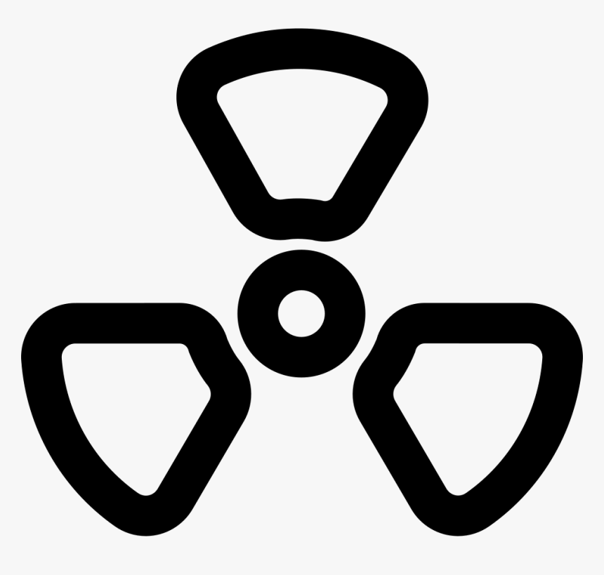 Radiation Warning Outline - Radiology Symbols Transparent, HD Png Download, Free Download