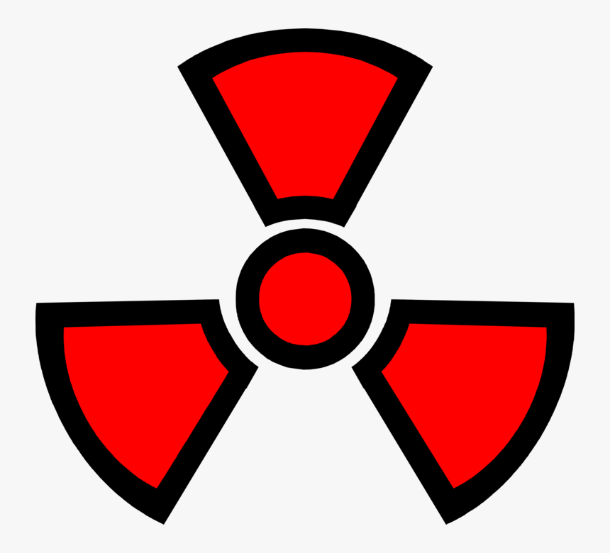 Vector Illustration Of Nuclear Fallout Radioactive - Radioactive Sign Png, Transparent Png, Free Download