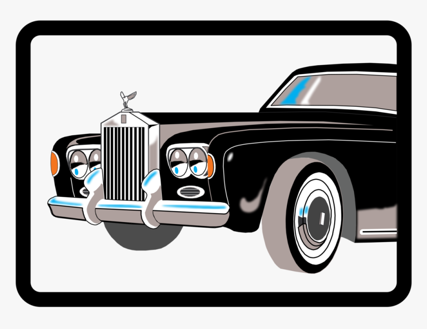 Classic Car,antique Car,classic - Clip Art Rolls Royce, HD Png Download, Free Download