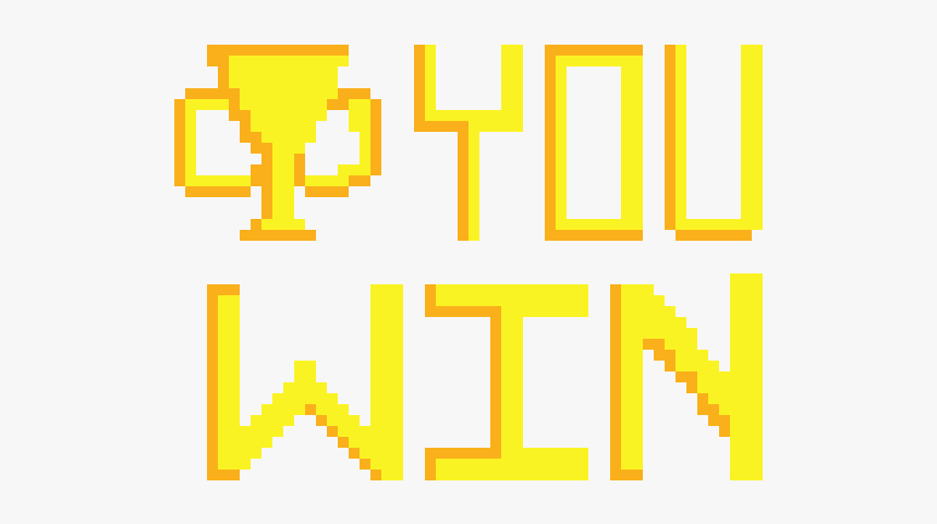 You Win Pixel Art, HD Png Download, Free Download