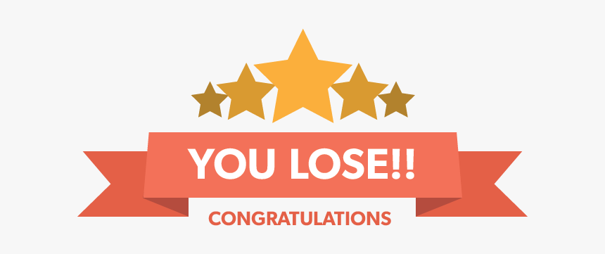 You Lose Graphic - You Lost Icon, HD Png Download, Free Download