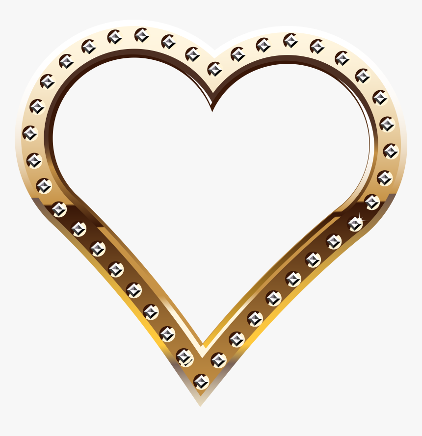 Gold Heart Clipart, HD Png Download, Free Download