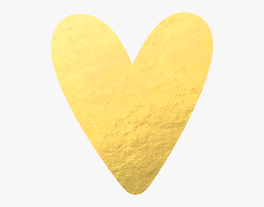 Heart, Png Gold Foil - Gold Foil Heart Png, Transparent Png, Free Download