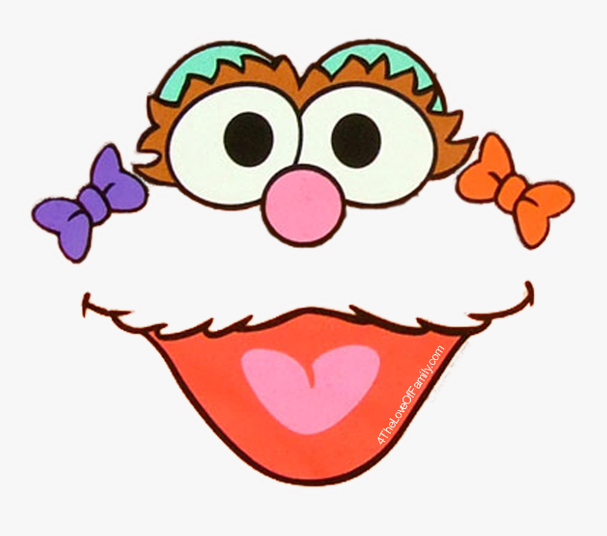 Zoe Sesame Street Face, HD Png Download, Free Download