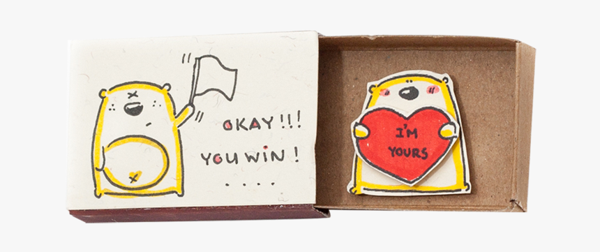 "okay You Win - Cute Matchbox Cards Matchbox Gift, HD Png Download, Free Download