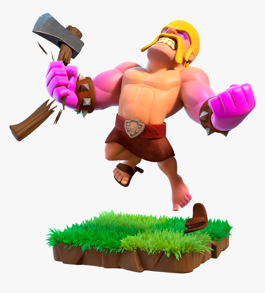 Youtube Clipart Clash Clans - Clash Of Clans Raged Barbarian, HD Png Download, Free Download