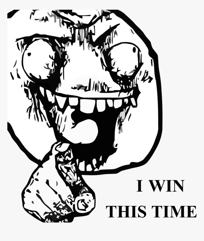 Transparent Thinking Meme Face Png - You Win This Time, Png Download, Free Download